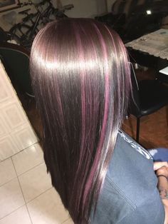 Pink Hair Streaks, 2024 Hair Color, Tail Hairstyle, Cute Hair Colors, Hair Inspiration Long, Hair Color Streaks, School Hair, Winter Red, Hair Streaks