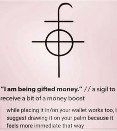 Wealth Symbol Signs, Money Sigil Symbol, Wealth Sigil, Venus Worship, Sigil For Money, Zibu Symbols, Grey Witch, Line Tattoo Ideas