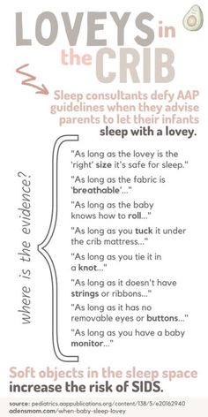 a poster with the words lovey's in the crib and sleep with a lovely