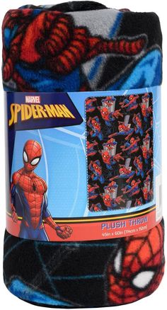 Dark Spiderman, Crochet Christmas Blanket, Spiderman Plush, Spiderman Blanket, Spiderman Room, Christmas Crochet Blanket, Spiderman Gifts, Spiderman Theme, Plush Throw Blanket