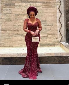 Asoebi Lace Styles Classy, Asoebi Styles Lace, Nigerian Traditional Dresses, Asoebi Lace Styles, Asoebi Lace, Nigerian Wedding Dresses Traditional, Lace Styles For Wedding, Aso Ebi Lace