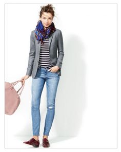 J.Crew Wardrobe Challenge, Caribbean Queen, September Fashion, J Crew Style, Outfit Jeans, How To Wear Scarves, Spring 2023