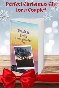 a book with a red bow on it and the title, what is perfect christmas gift for a couple?