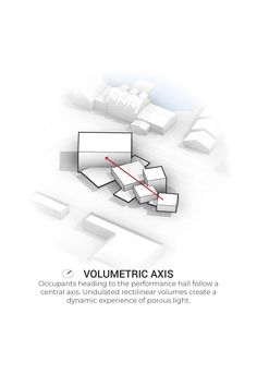 an advertisement with the words volumetric axis on it's bottom half and below