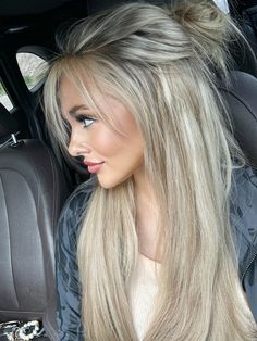 Long blonde hair with bangs #blondhair #blonde #bangs #wispybangs #extensions #hairstyles #haircolor #balayage #longhair #longhairstyle #longbangs #curtainbangs #icyblondehair #icyblonde #honeyblonde #girlystuff #bellohaven #salon #colorado #wyoming #girls #girl #selfies Light Whisky Bangs, Long Blonde Balayage With Bangs, Long Blonde Hair With Side Bangs, Blonde Hair With Dark Peekaboos, Long Blonde Bangs, Haïr Cut Curtain Bangs, Angled Curtain Bangs, Blonde Curtain Bangs Long Hair, Trending Blonde Hair 2024