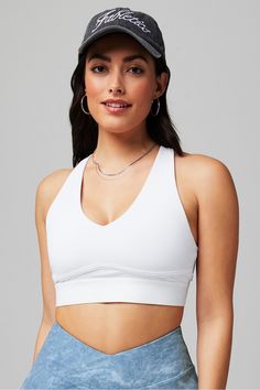 Peace 2-Piece Set Fabletics blue/white female Activewear >> Womens >> Outfits regular White Tops For Loungewear With Medium Support, White Medium Support Tops For Loungewear, White Functional Activewear, White Medium Support Top For Loungewear, White Medium Support Athleisure Activewear, White Compressive Activewear For Summer, Versatile White Fitted Sports Bra, Versatile Fitted White Sports Bra, Versatile White Activewear For Training