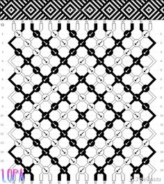 a black and white quilt pattern with an intricate design in the middle, on top of it