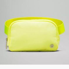 Exterior Zippered Pocket To Secure Your Valuables Interior Pockets Hold The Essentials Once You Find Your Perfect Fit, Tuck The Excess Belt Bag Strap Into The Elastic Loops Exterior Zippered Pocket To Secure Your Valuables Interior Pockets Hold The Essentials Once You Find Your Perfect Fit, Tuck The Excess Belt Bag Strap Into The Elastic Loop Casual Nylon Bags For Workout, Functional Yellow Sports Bag, Yellow Lululemon, Lululemon Store, Lululemon Belt Bag, Apl Shoes, Lululemon Everywhere Belt Bag, Yellow Belt, Back To School Fits