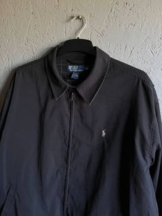 Polo by Ralph Lauren Full Zip Harrington Men's Jacket Check Lined Black Color Size XL-XXL Good used condition, see photo please! Please check measurements:  - shoulder to shoulder  58  cm                                              (22,83inch)                                 - length of the sleeve from the shoulder  67  cm              (26,37inch) - the length of the sleeve from the armpit  51 cm             (20,07inch) - from armpit to armpit  75  cm Harrington Jacket Men, Black Outfit Men, Classy Outfits Men, Harrington Jacket, Vintage Polo Ralph Lauren, Fall Fits, Clothes To Buy, Black Outfit, Polo By Ralph Lauren