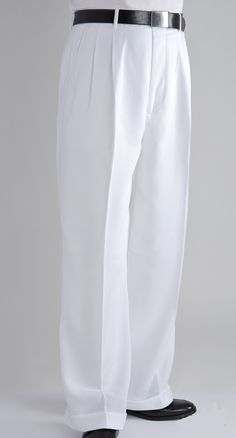 <div><div><div><p>Solid Colored</p>
<p>Wide Leg Pants</p>
<p>Double Pleated</p>
<p>Triple Closure</p>
<p>Besom Rear Pockets</p>
<p>Cuffed Bottoms</p>
<p>Pants Lined to the Knee</p>
<p>Ultrasoft Microfiber</p>
<p>100% Polyester</p>
<p>Dry Clean Only</p>
<p>Imported</p>
<p>All pant sizes are waist size then inseam. For example, 34x32 is 34 wais White Dp, Mens Wide Leg Pants, White Dress Pants, Black Wide Leg Pants, Wide Leg Dress Pants, Sharp Dressed Man, Mens Dress Pants, Pants White, Mens Pants Fashion