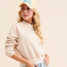 Nikki Mock Neck Sweatshirt | Nuuly Rent