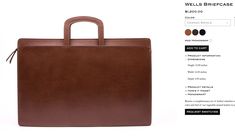 LOTUFF - WELLS BRIEFCASE Sleek Rectangular Briefcase For Formal Use, Sleek Rectangular Briefcase For Formal Occasions, Modern Rectangular Briefcase For Work, Modern Rectangular Work Briefcase, Sleek Rectangular Office Briefcase, Modern Rectangular Case With Smooth Grain, Modern Rectangular Briefcase For Business Trips, Modern Rectangular Briefcase With Luggage Sleeve, Modern Rectangular Briefcase For Office