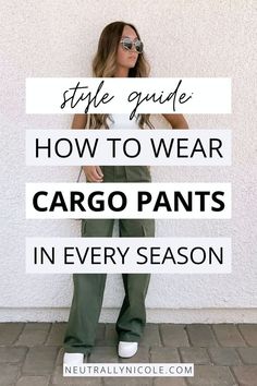 Unleash the potential of your wardrobe with our tips on "How to Style Cargo Pants For Any Season." Discover the best cargo pants outfits that seamlessly transition from season to season. From casual chic to effortlessly cool, cargo pants are a style must-have! Cargo Joggers Outfits, Black Cargo Pants Women, Best Cargo Pants, Navy Cargo Pants, Women's Cargo Pants