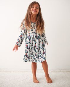 This dreamy dress is made to make any toddler twirl with joy! Soft bamboo fabric and long sleeves keep them comfy and stylish while they explore, frolic, and flutter through their day! Who said playtime has to be boring? 93% Bamboo and 7% spandex Wash cold with like colors; stays soft wash after wash Long Sleeve Twirl Ready Long Sleeve Flower Dress, Facebook Style, Romper Outfit, Dreamy Dress, Bamboo Fabric, Who Said, Comfortable Dress, Toddler Dress, New Dress