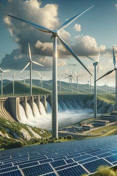 Renewable Energy: Everything You Ever Wanted to Know Renewable Energy Engineering, Electric Energy Art, Renewable Energy Aesthetic, Wind Energy Poster, Renewable Energy Poster, Hydropower Energy, Electricity Aesthetic, Wind Energy Projects, Environment Aesthetic