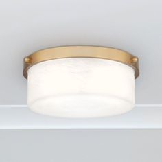 Urban Ambiance - Ceiling Light - UQL5012 New Traditional Indoor Ceiling Light, 5.00''H x 12.00''W x 12.00''D, Aged Brass Finish, Hankinson Collection - Modern Provincial, Calcutta Marble, Profile Silhouette, Mount Ceiling Lights, Power Wire, Coastal Vibes, New Traditional, Green Kitchen, Etched Glass