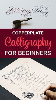 two different types of calligraphy for beginners