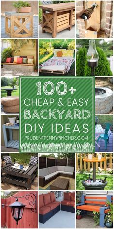 the top ten diy ideas for outdoor furniture that are easy and cheap to make