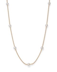 Roberto Coin 18K Yellow Gold Pearl Necklace Gold Pearl Jewelry Necklace Tiffany & Co., Cultured Pearl Necklace, Pearl Jewelry Necklace, Roberto Coin, Gold Pearl Necklace, Gold Pearl, Cultured Pearls, Pearl Necklace, Jewelry Accessories