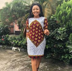 This gorgeous dress is suitable for every occasion. It's made with African Ankara. The following measurements is required Bust Waist Hip Biceps Height Kindly contact me if additional information is required. Thank you and happy shopping Women African Dresses, Neat Dress, Dress African Print, African Prom Dresses, Dresses African, Ankara Gown Styles, Ankara Dresses, Dress African, African Ankara