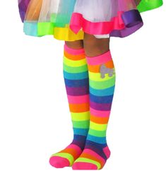 Neon Roller Skating Party Outfit, Roller Skate Birthday Outfit, Roller Rink Birthday Party, Rainbow Knee High Socks, Fun Multicolor Summer Socks, Fun Multicolor Stretch Socks, Roller Skating Party Favors Amazon.com, Cheap Multicolor Knee-high Socks, Derby Skates