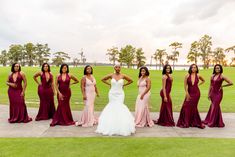 a group of women standing next to each other