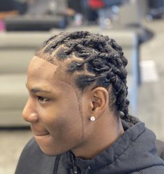 Barrel Twist Locs, Low Fade Curly Hair, Temp Fade, Male Styles, Temp Fade Haircut, Twist Locs, Barrel Twist, Dreadlocks Men