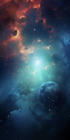 an image of a space scene with stars in the sky