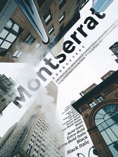 an image of a city with skyscrapers and the word monteria on it's side