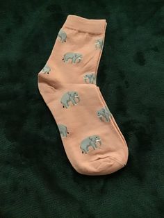 Elephant pattern pink one size  socks Free UK shipping Ladies Socks, Baby Elephants, Fun Socks, Pink Socks, Grey Elephant, Elephant Pattern, Novelty Socks, Cool Socks, Casual Socks