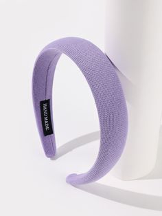 Purple Casual   Cotton Plain Wide Headband Embellished   Women Accessories Trixie Tang, Purple Accessories, Purple Headbands, Embellished Headbands, Hair Hoop, Casual Hairstyles, Girly Accessories, Wide Headband, Hair Hoops