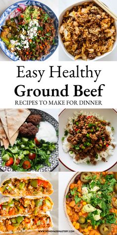 easy healthy ground beef recipes to make for dinner