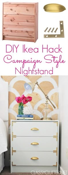 diy ikea hack campaign style night stand