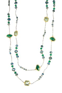 women's fashion accessories, long layered necklaces Timeless and striking, our Emerald Long Beaded Necklace features an array of beads in blues and greens to make for a beautiful jewel-tone piece. Wear it long, or double or even triple wrap it for three looks in one! saachistyle.com #emeraldnecklace Jewelry Staples, Wrap Necklace, Blues And Greens, Emerald Bead, Wrap Necklaces, Emerald Necklace, Long Layers, Jewel Tones