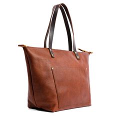 Classic Leather Tote | Portland Leather Goods Classic Leather Tote, Portland Leather Goods, English Bridle, Tote Bags Handmade, Handmade Purses, Computer Bags, Gold Accessories, Open Top, Classic Leather