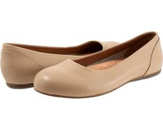 SoftWalk Sonoma Comfortable Slip-on Flats With Arch Support, Comfortable Beige Flats With Leather Footbed, Beige Flats With Leather Footbed, Synthetic Medium Width Flats With Cushioned Footbed, Synthetic Flats With Cushioned Footbed, Medium Width, Comfortable Synthetic Flats For Work, Comfortable Almond Toe Flats With Leather Footbed, Comfortable Synthetic Ballet Flats With Round Toe, Round Toe Ballet Flats With Arch Support