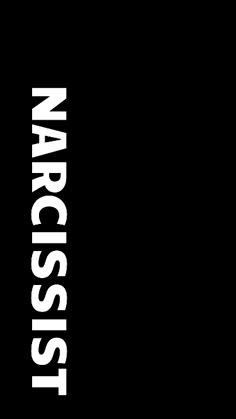 the words narcisst are written in white on a black background