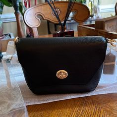 Beautiful Nwt Black Coach 100% Leather Crossbody Bag. Never Used And Has Been Kept Inside Original Bag For Dust Protection. Long Adjustable Strap With Gold Hardware. Coach Satchel Shoulder Bag With Magnetic Closure, Versatile Coach Bag With Gold-tone Hardware, Coach Crossbody Bag With Magnetic Closure, Coach Clutch Shoulder Bag For On-the-go, Chic Coach Bag With Magnetic Closure, Coach Bag With Magnetic Closure For Daily Use, Coach Shoulder Bag With Magnetic Closure For Everyday, Everyday Coach Shoulder Bag With Magnetic Closure, Elegant Coach Bag With Magnetic Closure