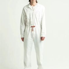 Brand New With Tags Levi's White Pronouns Pride Fest Liberation Jumpsuit Full Coveralls Men Xs White Casual Overalls And Rompers, Casual White Overall Jumpsuits And Rompers, Casual White Jumpsuits And Overalls, White Overalls With Pockets, Casual White Overalls With Pockets, Casual White Relaxed Fit Overalls, White Cotton Overalls With Relaxed Fit, Levi's Casual Fitted Jumpsuits And Rompers, Casual Fitted Levi's Jumpsuits And Rompers