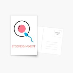 Get my art printed on awesome products. Support me at Redbubble #RBandME: https://www.redbubble.com/i/postcard/It-s-Sperm-anet-baby-announcement-by-RulesofContempt/167369310.V7PMD?asc=u