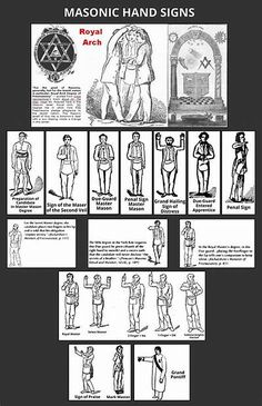 the instructions for masonic hand signs