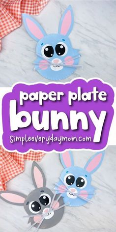 paper plate bunny craft for kids to make