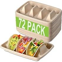 two trays with different types of food in them and the words 72 pack on each