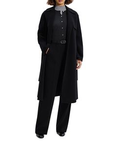 Theory Wool & Cashmere Long Wrap Trench Coat Women - Bloomingdale's Bridal Boots, Luxury Sportswear, Women Coats, Cashmere Wrap, Trench Coat Black, Coat Women, Trench Coats Women, Sportswear Brand, Cashmere Coat