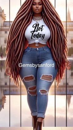 an image of a woman with dreadlocks standing in front of a glass wall