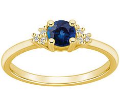 Combining classic elegance and endless glam sparkle, this gemstone and diamond ring is sure to turn heads wherever you go. From Affinity® Gems. Gemstone Diamond Ring, Classic Elegance, Diamond Ring, Jewelry Rings, Sapphire, Gems, Sparkle, Gemstones, Ring