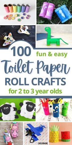 Easy DIY toilet paper roll crafts for kids, toddlers, preschoolers. Easy crafts to make with toilet paper rolls or cardboard tubes - toilet paper roll animal crafts: bunny, butterfly, unicorn, dinosaur, dragon, frog, owl, bee, penguin etc. Tissue roll crafts, toilet paper tube crafts, toilet paper roll ideas for Christmas, Spring, Halloween, Valentines, Summer, Easter. Easy cardboard tube crafts. Things to do with toilet paper rolls & cardboard tubes - all your tp roll crafts for kids. Paper Roll Crafts Diy