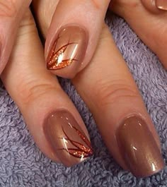 Brown Nails Design, Purple Nail Art, Stunning Nails, Fingernail Designs, Fall Gel Nails, Fall Nail Art Designs, Thanksgiving Nails, Pretty Nail Art