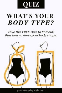 Figuring out your body shape and type is the first step in finding clothes that are flattering on you. Take this free body type quiz and discover if you're pear shaped, rectangle shaped, apple shaped, or somewhere in between. After you take the body shape quiz check out the pro fashion tips and tricks from a professional stylist and learn the best clothes for your body shape allowing you to have a functional wardrobe and leaving you feeling confident in what you are wearing. Body Type Quiz, Fashion Tips And Tricks, Rectangle Body Shape, Functional Wardrobe, Classy Gowns, Pear Body Shape, Types Of Jeans, Apple Shaped, Body Proportions