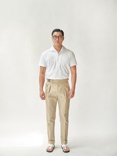 This is a casual and clean top by ALL CLASSIC that is made out of high quality and sturdy material. With distinctive mood of the design and comfortable wear, you can style it for your daily outfit.- High quality cotton 100% fabric- Regular silhouette- Snap buttons below the collar- Clean and casual mood White Polo Collar T-shirt For Work, Summer Cotton T-shirt With Straight Hem, Short Sleeve Cotton T-shirt In Neutral Color, Classic Beige Cotton Tops, Neutral Cotton Short Sleeve T-shirt, Neutral Short Sleeve Cotton T-shirt, Beige Relaxed Fit Top For Business Casual, White Short Sleeve Top For Business Casual, Classic Cotton T-shirt For Business Casual